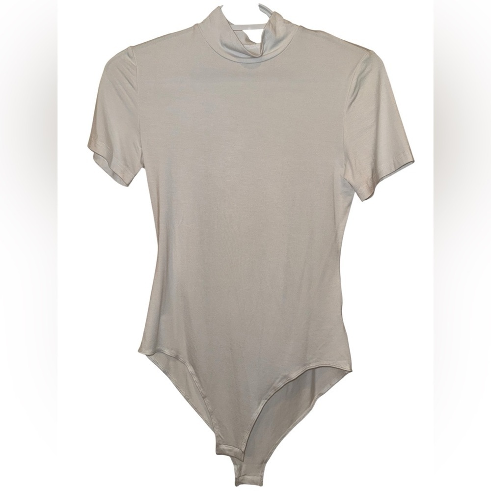 Mango White Short Sleeve Bodysuit